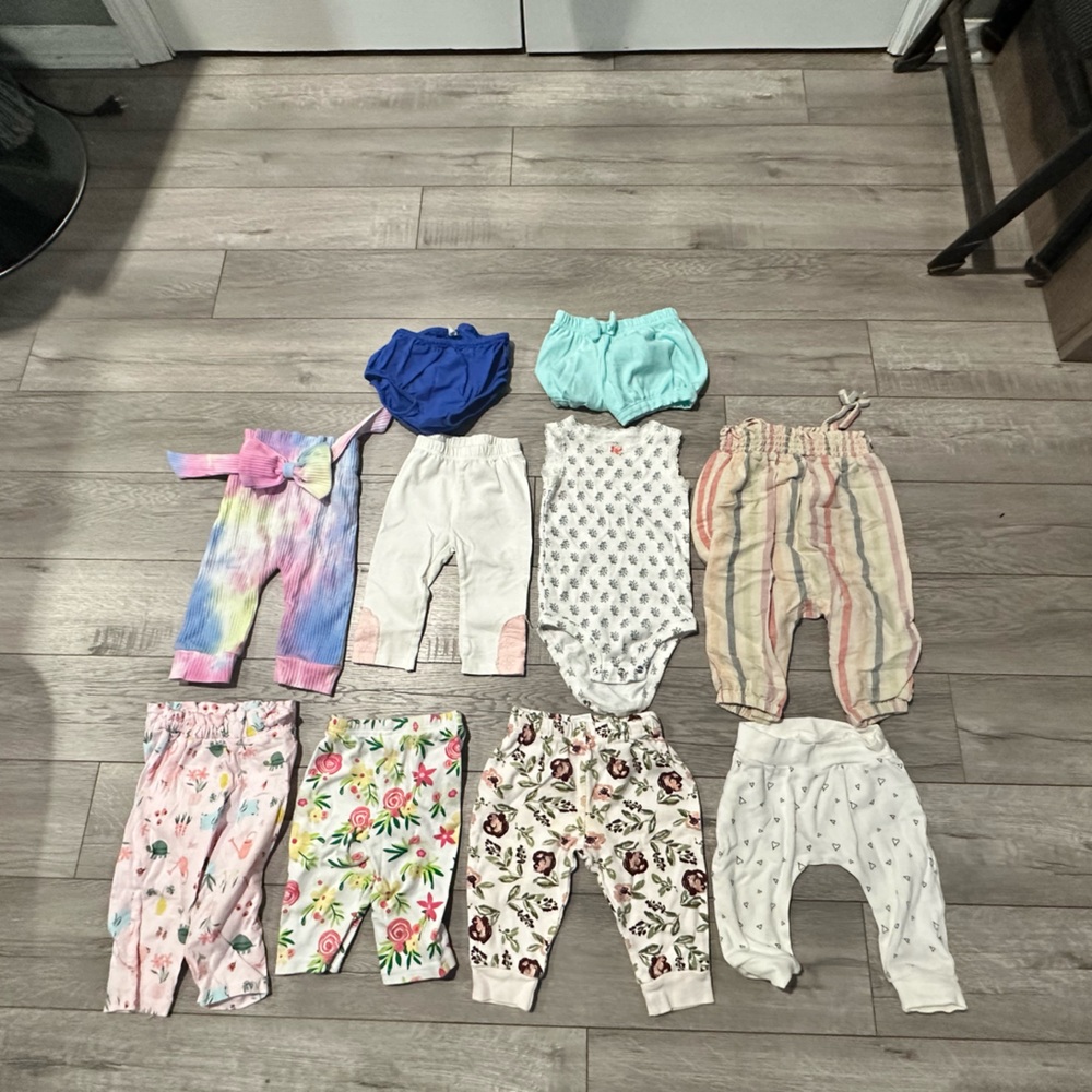 3-6 month bottoms spring summery
